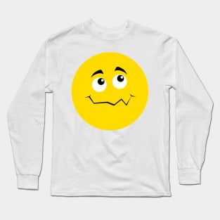 Emoji - shy face Long Sleeve T-Shirt